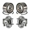 Kugel Front Rear Wheel Bearing And Hub Assembly Kit For 2015-2019 Acura TLX AWD K70-101691
